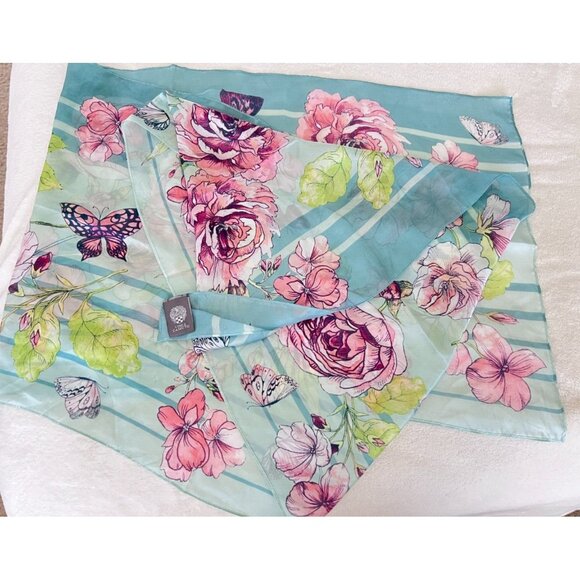 Lot of 4 Vintage to Modern Scarves Brands Echo Vera Vince Camuto Honey - Picture 4 of 11